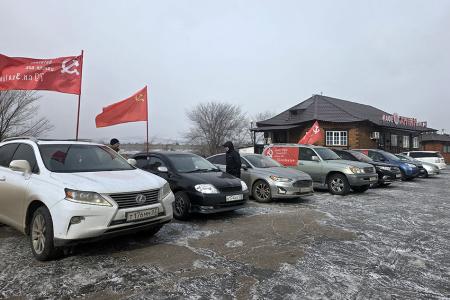 Коммунисты Бурятии приняли участие во Всероссийском автопробеге «Красные крылья Победы»