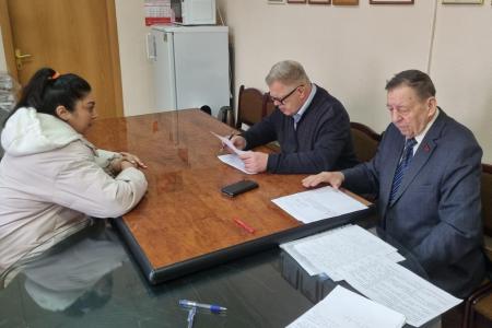 Руководитель фракции КПРФ в Мособлдуме Александр Наумов провел прием жителей в Кашире