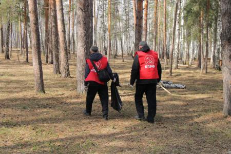 Коммунистический субботник в Курчатовском районе Челябинска