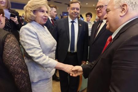 Делегация КПРФ во главе с Казбеком Тайсаевым продолжает работу в Минске