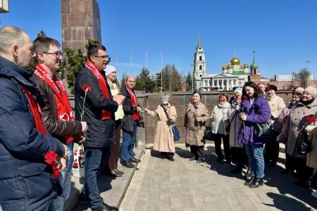 В Тульской области прошли праздничные мероприятия в ознаменование 156-й годовщины со дня рождения В.И. Ленина