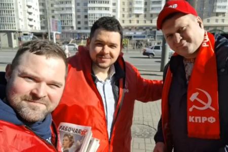Санкт-Петербург. Агитрейды на улицах: красные в городе!