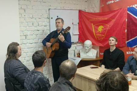 Саратовская область. Местные комсомольцы и активисты движения «Русский Лад» провели мероприятие, посвященное Ледовому побоищу 1242 года