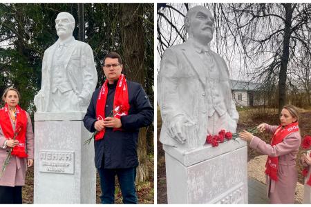 В Тульской области прошли праздничные мероприятия в ознаменование 156-й годовщины со дня рождения В.И. Ленина