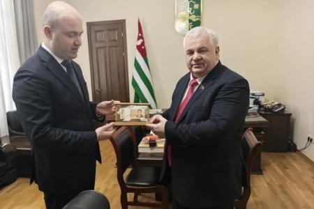 К.К. Тайсаев приехал с рабочим визитом в Абхазию