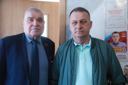 Омская область. Депутат Госдумы РФ А.А. Алехин в Калачинске провел встречу с избирателями