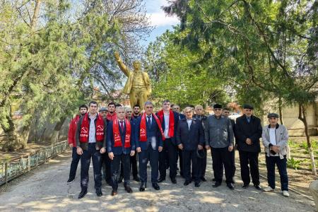 Республика Дагестан. В Хасавюрте отреставрировали памятник В.И. Ленину к 156‑летию со дня его рождения
