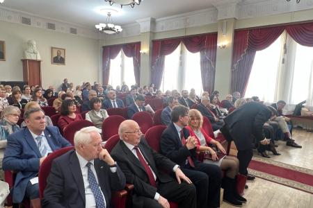 Владимир Кашин выступил с поздравительным словом на расширенном заседании Учёного совета Почвенного института им. В.В. Докучаева