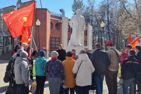 Торжественные мероприятия, посвященные 156-й годовщине со Дня рождения В.И. Ленина, прошли в Рязани