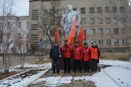 Забайкальский край. Автопробег и митинг в честь Дня рождения Владимира Ленина прошёл в Чите