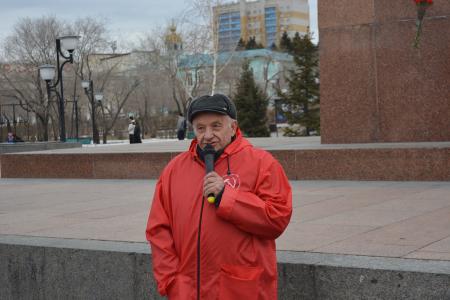 Забайкальский край. Автопробег и митинг в честь Дня рождения Владимира Ленина прошёл в Чите
