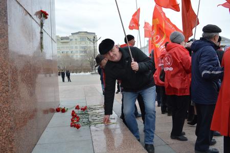 Забайкальский край. Автопробег и митинг в честь Дня рождения Владимира Ленина прошёл в Чите