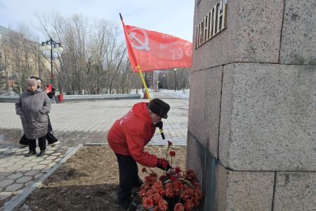 Ямало-Ненецкий автономный округ. В Салехарде состоялся митинг в честь 156-й годовщины со дня рождения В.И. Ленина