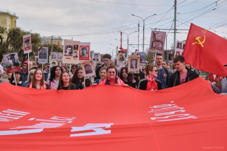 Красноярские коммунисты и жители города отметили 9 Мая