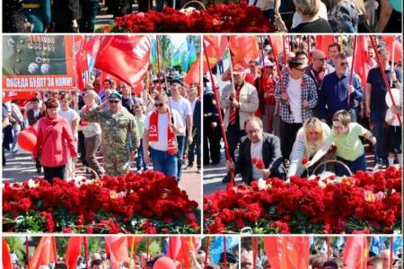 Ольга Алимова: «В саратовском парке Победы на Соколовой горе приняли участие в памятных мероприятиях, посвящённых годовщине Победы советского народа в Великой Отечественной войне над фашизмом»