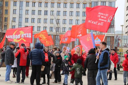 Мордовия. Красный Первомай в сердце Саранска: дождь не помешал нашей борьбе