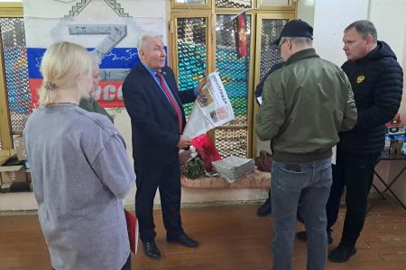 Благодарность за труд во имя победы. Лидеры тамбовских коммунистов посетили гуманитарный центр, оказывающий помощь бойцам на СВО