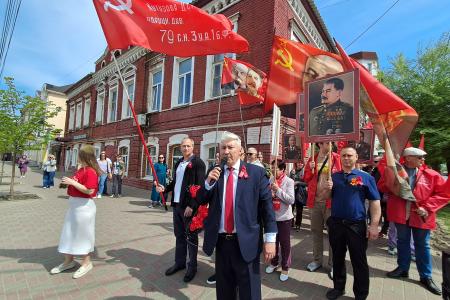 И помнит мир спасенный! Тамбовские коммунисты провели мероприятия в честь Дня Победы