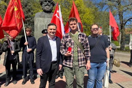 Калининград. Коммунисты провели митинг посвящённый Международному дню солидарности трудящихся