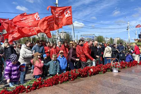 В Иванове коммунисты и сторонники КПРФ приняли участие в праздновании Дня Победы