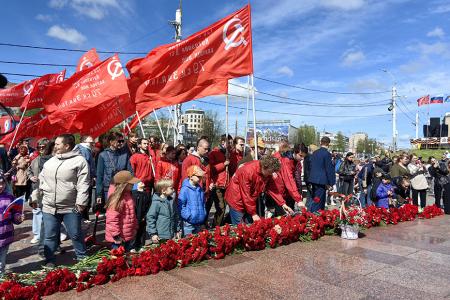 В Иванове коммунисты и сторонники КПРФ приняли участие в праздновании Дня Победы