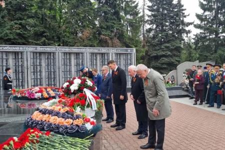 Руководитель фракции КПРФ в Мособлдуме Александр Наумов принял участие в мероприятиях ко Дню Победы в г.о. Домодедово