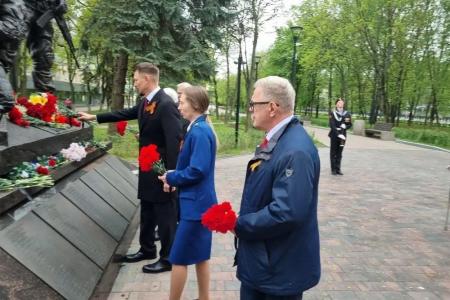 Руководитель фракции КПРФ в Мособлдуме Александр Наумов принял участие в мероприятиях ко Дню Победы в г.о. Домодедово