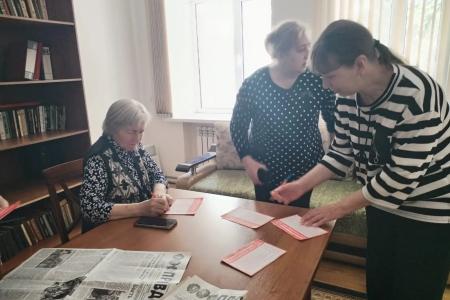 Кабардино-Балкария. На вопросы Народного референдума КПРФ отвечают отдыхающие центра социального обслуживания населения Эльбрусского района