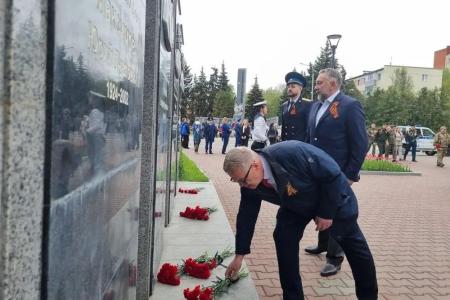 Руководитель фракции КПРФ в Мособлдуме Александр Наумов принял участие в мероприятиях ко Дню Победы в г.о. Домодедово