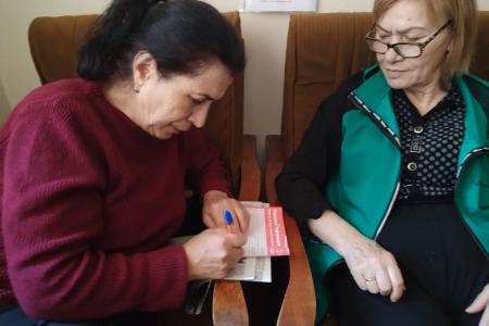 Кабардино-Балкария. На вопросы Народного референдума КПРФ отвечают отдыхающие центра социального обслуживания населения Эльбрусского района