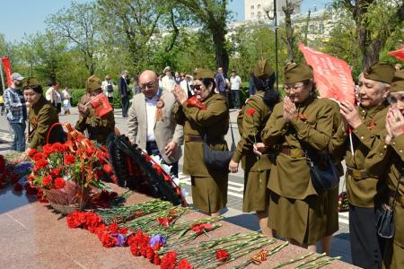 Коммунисты Калмыкии приняли участие в праздновании Дня победы