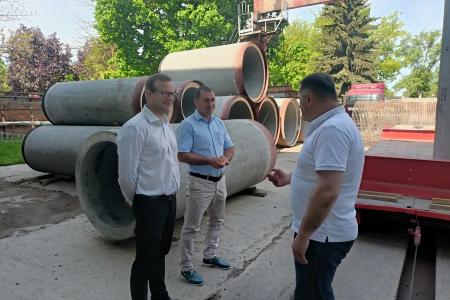 Владимир Исаков посетил Первомайский завод ЖБИ в г. Новомосковск