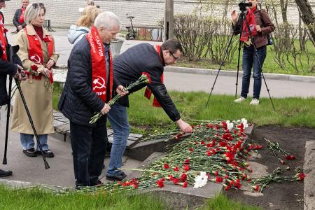 Санкт-Петербург. Сергей Пантелеев принял участие в митинге, посвященному Всемирному дню солидарности трудящихся