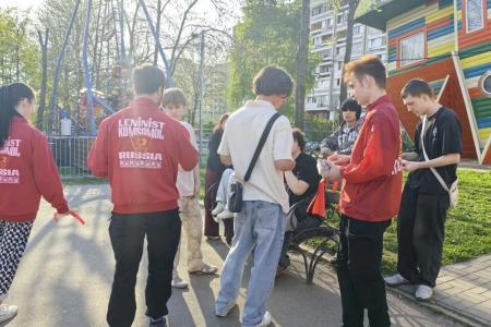 В Иванове коммунисты и комсомольцы вышли на «Красную улицу» в преддверии 81-й годовщины Великой Победы