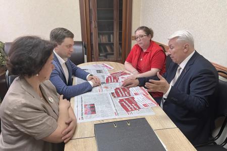 Секретарь ЦК КПРФ, депутат Государственной Думы РФ Г.П. Камнев посетил Тамбовскую область и провёл рабочую встречу с секретариатом обкома КПРФ