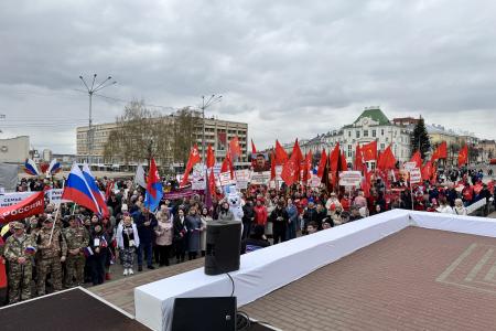Массовый Первомай в Орле