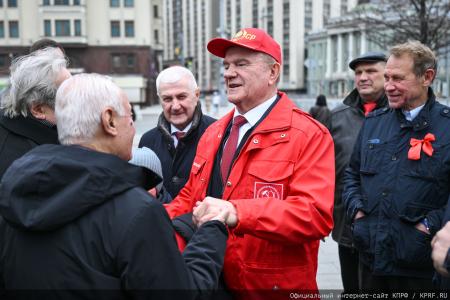 Г.А. Зюганов на Первомайской акции в Москве: Солидарность трудового народа – это главное оружие тех, кто борется за мир, справедливость и подлинную свободу!