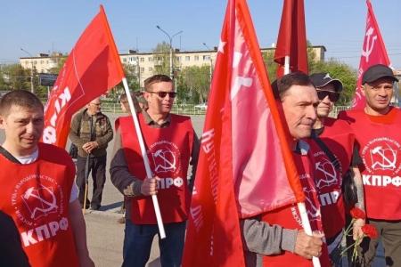 Челябинская область. В Миассе коммунисты приняли участие общегородском митинге, посвящённом 81-й годовщине Великой Победы