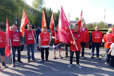 Челябинская область. В Миассе коммунисты приняли участие общегородском митинге, посвящённом 81-й годовщине Великой Победы