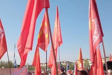 Челябинская область. В Миассе коммунисты приняли участие общегородском митинге, посвящённом 81-й годовщине Великой Победы