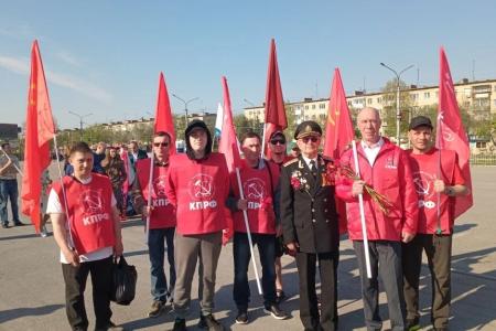 Челябинская область. В Миассе коммунисты приняли участие общегородском митинге, посвящённом 81-й годовщине Великой Победы