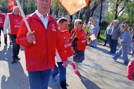 Челябинская область. В Миассе коммунисты приняли участие общегородском митинге, посвящённом 81-й годовщине Великой Победы