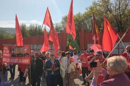 Челябинская область. В Миассе коммунисты приняли участие общегородском митинге, посвящённом 81-й годовщине Великой Победы