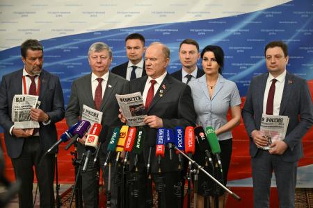 Г.А. Зюганов выступил перед журналистами в Госдуме