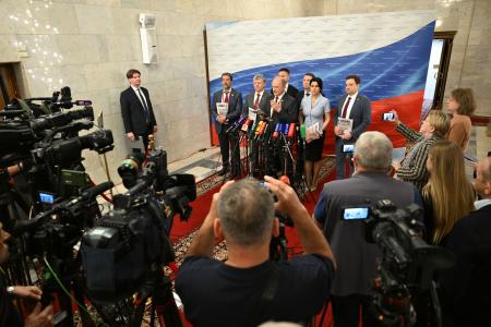 Г.А. Зюганов выступил перед журналистами в Госдуме