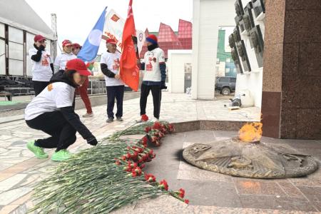Якутия. Коммунисты дали старт традиционному забегу в честь Великой Победы
