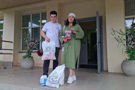 Красноярские комсомольцы провели гуманитарную акцию «Дорогою Добра»
