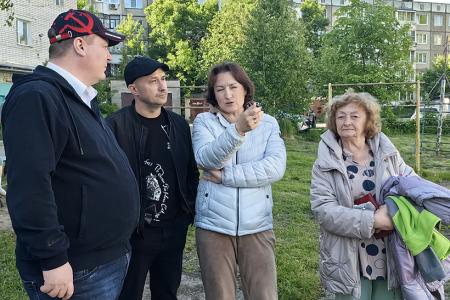 Детский праздник во дворе на проспекте Строителей в Иванове