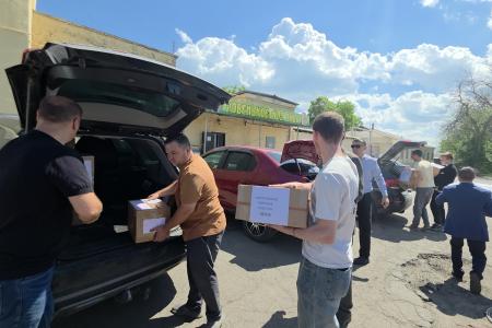 Денис Сидоров: Помогать фронту наш священный долг. Рязанские коммунисты доставили гуманитарную помощь в ЛНР