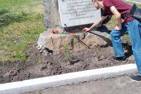 Омск. Мемориальная акция к годовщине Марьяновских боев